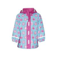 Playshoes regenjas Uiltje Blauw-128 - thumbnail