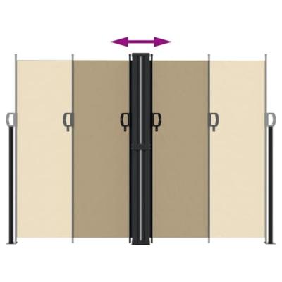 VidaXL Windscherm uittrekbaar 180x1000 cm beige