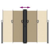 VidaXL Windscherm uittrekbaar 180x1000 cm beige - thumbnail