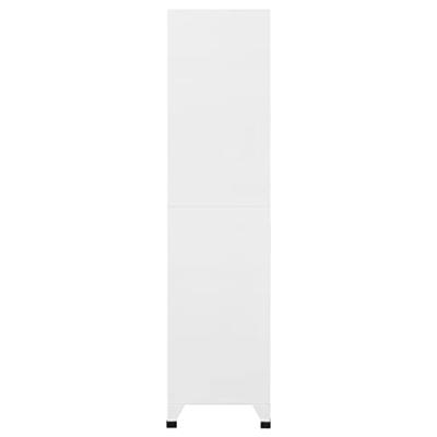 Lockerkast 90x40x180 cm staal wit