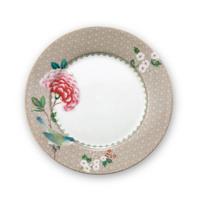 Pip Studio Blushing Birds 21cm bord (Kleur: khaki) - thumbnail
