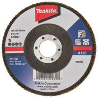 Makita Accessoires Lamellenschuurschijf 125mm A120 - D-63507 D-63507 - thumbnail