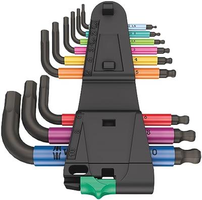 Wera 950/9 Multicolour BlackLaser Stiftsleutelset 9-delig - 05133164001 - thumbnail