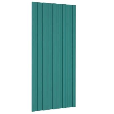 Dakpanelen 36 st 100x45 cm gegalvaniseerd staal groen - thumbnail