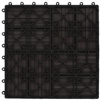 Terrastegels 30x30 cm 1 m HKC donkerbruin 11 st - thumbnail