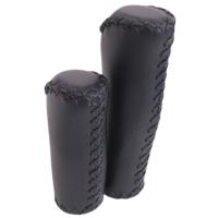 Edge De leather grip - ergonomisch lederen handvatset - 135mm/92mm - zwart - thumbnail