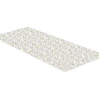 Opvouwbare matras met 2 panelen Au fil de l'Eau blauw, bedrukt - thumbnail
