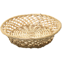 Mand | riet | Ø33cm | 8cm | rond | naturel | 1 stuks - thumbnail