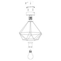 Eglo PlafondlampTarbes Ø 32,5cm - 43004 - thumbnail