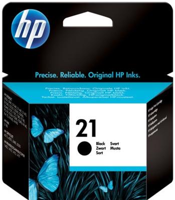 HP inktcartridge 21, 190 pagina's, OEM C9351AE, zwart HP inktcartridge 21, 190 pagina's, OEM C9351AE, zwart