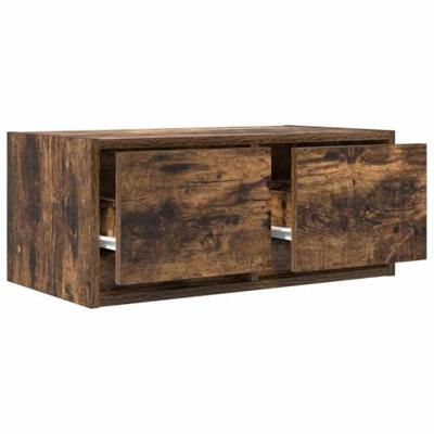 Tv-meubelen 2 st 60x31x25,5 cm bewerkt hout gerookt eikenkleur Tv-meubelen 2 st 60x31x25,5 cm bewerkt hout gerookt eikenkleur