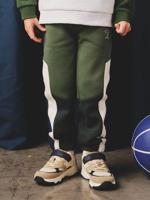 Joggingbroek met colorblock voor jongens dennen - thumbnail