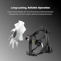 Montech HP140 PWM ARGB 3-Pack 140mm Zwart - thumbnail