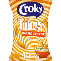 Croky Tubes Nacho Cheese Flavour 100 g bij Jumbo - thumbnail