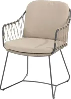 4 Seasons Outdoor dining tuinstoel prego antraciet - thumbnail