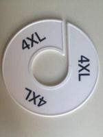 Maatring 11 cm wit/zwart 4XL - thumbnail