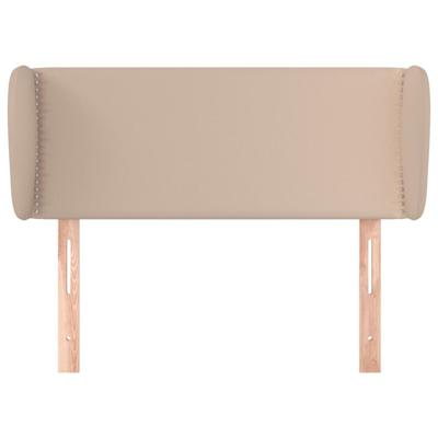 Hoofdbord met randen 83x23x78/88 cm kunstleer cappuccinokleur - thumbnail