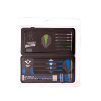 Longfield steel darts set blackcoated in dartcase - thumbnail