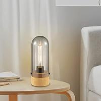 Light depot - tafellamp Capri klein - hout/glas - Outlet - thumbnail