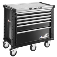 Facom Jet Gereedschapswagen 6 Laden M5 Met Powerlade Zwart - JET.6NM5APOWER - thumbnail