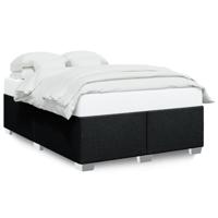 Bedframe zonder matras stof zwart 140x200 cm - thumbnail