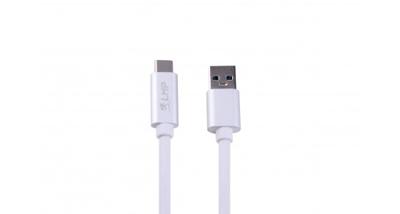 LMP 16652 USB-kabel, 1 m, USB-A, USB-C-stekker, zilverkleurig
