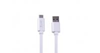LMP 16652 USB-kabel, 1 m, USB-A, USB-C-stekker, zilverkleurig - thumbnail