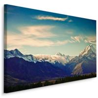 Schilderij - Mount Cook, Nieuw-Zeeland, Premium Print - thumbnail