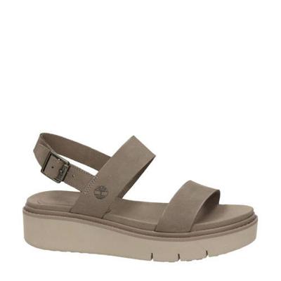 Timberland Safari Dawn nubuck plateau sandalen taupe