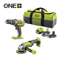 Ryobi R18PDAG-242S | ONE+ 18V Accu 2-delig Combokit | Inclusief 2 accu's en lader 5133003842 - thumbnail
