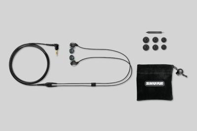 Shure SE112-GR Hoofdtelefoons Bedraad In-ear Oproepen/muziek Zwart, Grijs