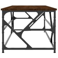 Salontafel 100x50x40 cm bewerkt hout bruineiken - thumbnail