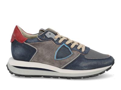 Philippe Model Tropez Haute low gris blue Blauw maat 41 Philippe Model Tropez Haute low gris blue Blauw maat 41