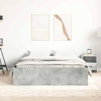 Bedframe betongrijs 140x200 cm - thumbnail