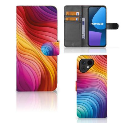 Book Case voor Fairphone 5 Regenboog Book Case voor Fairphone 5 Regenboog