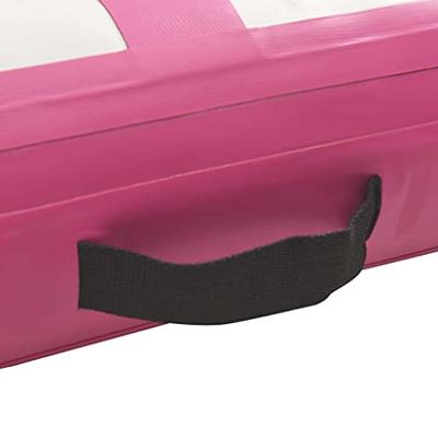 VidaXL Gymnastiekmat met pomp opblaasbaar 800x100x20 cm pvc roze - thumbnail