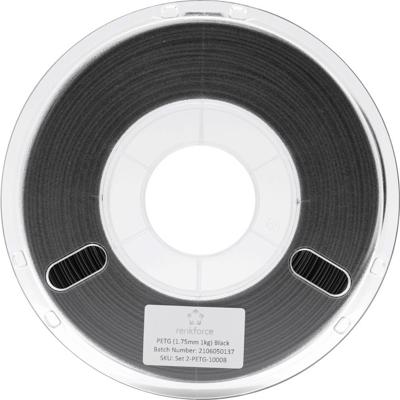Renkforce RF-4738592 Filament PETG 1.75 mm 1000 g Zwart 1 stuk(s)