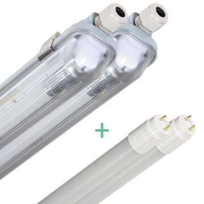2 PACK - LED's Light Complete LED TL lamp met LED buis 120 cm - Binnen en buiten - 2130 lm - 1x11,5W - 4000K - High Efficiency - Energie Label B