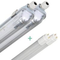 2 PACK - LED's Light Complete LED TL lamp met LED buis 120 cm - Binnen en buiten - 2130 lm - 1x11,5W - 4000K - High Efficiency - Energie Label B - thumbnail