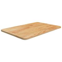 Wastafelblad 60x40x1,5cm behandeld massief hout lichtbruin - thumbnail
