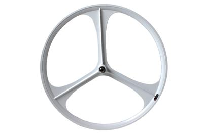 Teny Rim Tri Spoke Fixed Gear Voorwiel - Wit Teny Rim Tri Spoke Fixed Gear Voorwiel - Wit