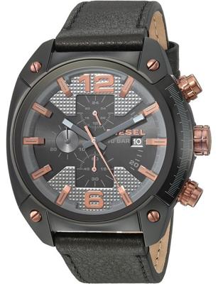 Horlogeband Diesel DZ4462 Leder Zwart 24mm