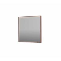 Spiegel INK SP19 80x4x80 cm incl. direct LED-Verlichting Rondom en Spiegelverwarming Geborsteld Koper - thumbnail