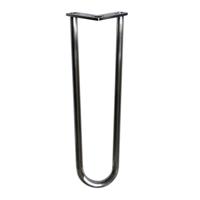 Stalen hairpin chroom hairpin ø 1,6 cm en hoogte 30 cm - thumbnail