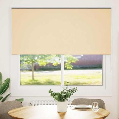 VidaXL Rolgordijn verduisterend 150x130 cm stofbreedte 146,6 cm beige VidaXL Rolgordijn verduisterend 150x130 cm stofbreedte 146,6 cm beige