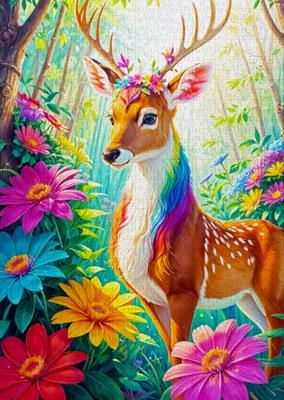 Magical Deer Puzzel 1000 Stukjes Magical Deer Puzzel 1000 Stukjes