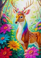 Magical Deer Puzzel 1000 Stukjes - thumbnail