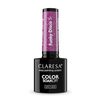 Claresa uv/led gellak 5ml funky disco 5 violet vinyl