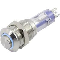 TRU COMPONENTS TC-6647568 LAS4GQH-11E/B/12V/S Druktoets 48 V 2 A 1x uit/(aan) Moment Blauw 1 stuk(s) - thumbnail