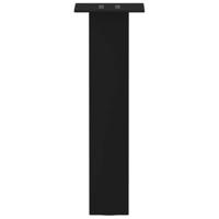 Salontafelpoten 4 st 30 cm staal zwart - thumbnail